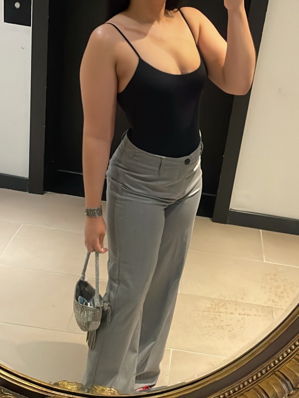 REGULAR BROWN Bershka Wide-Leg Pants